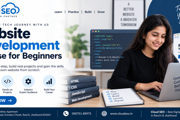 Website Development Course for Beginners | Cloud SEO Ranchi